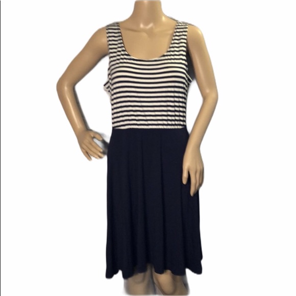 Maurices Other - Maurices Blue & White Striped Swim Coverup M/L